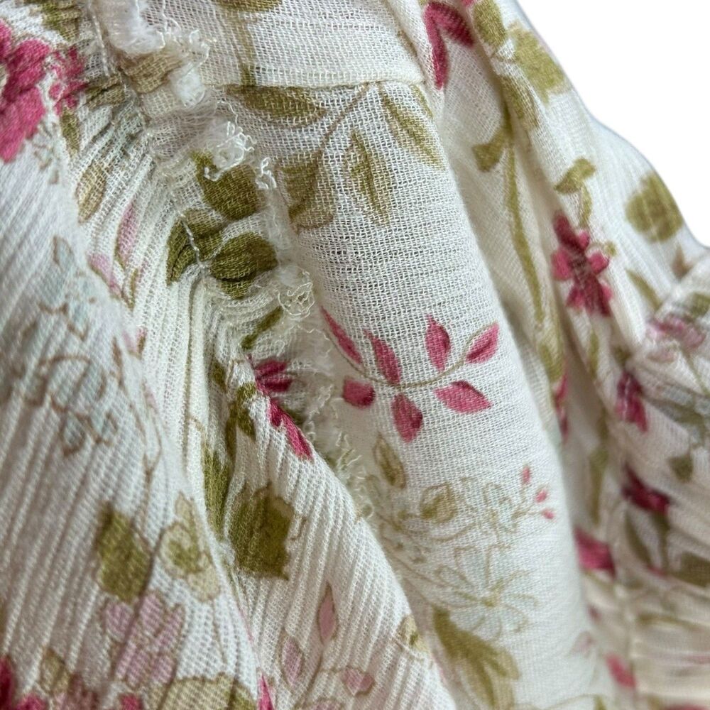 Denim & Supply Ralph Lauren Skirt Womens M Floral Maxi Tiered Cottage Boho Vtg - Picture 9 of 11